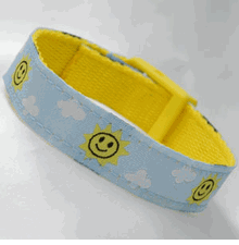 Sun and Clouds Strap for Medical ID Plaque